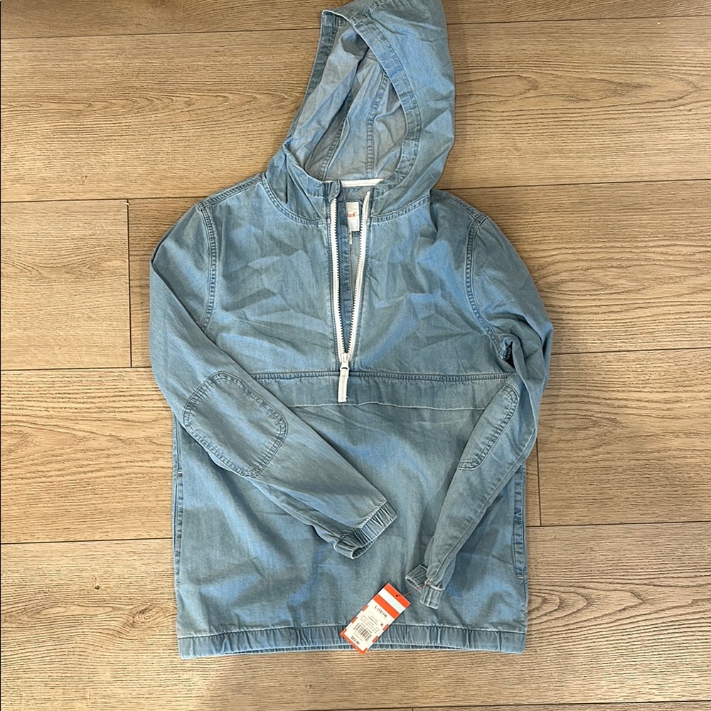 Light Blue Denim Hoodie